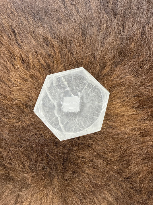 Selenite Hexagon Bowl