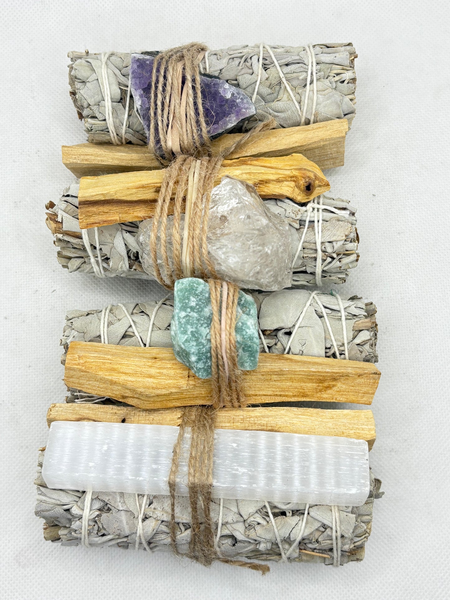 Sage with Palo and Crystal