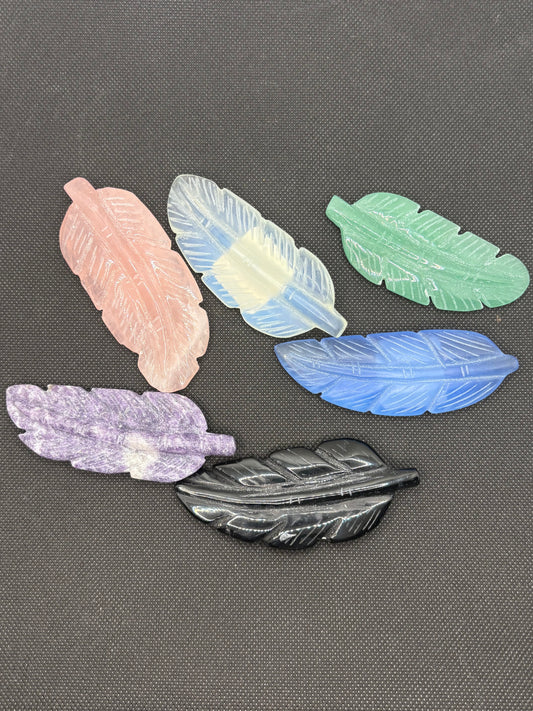 Feather Various Stones