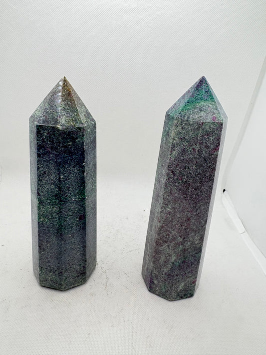 Ruby Zoisite with Mica Tower