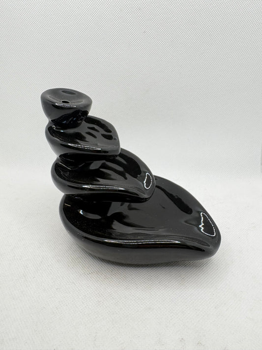 Backflow Cone Burner Ceramic Triple Leaf