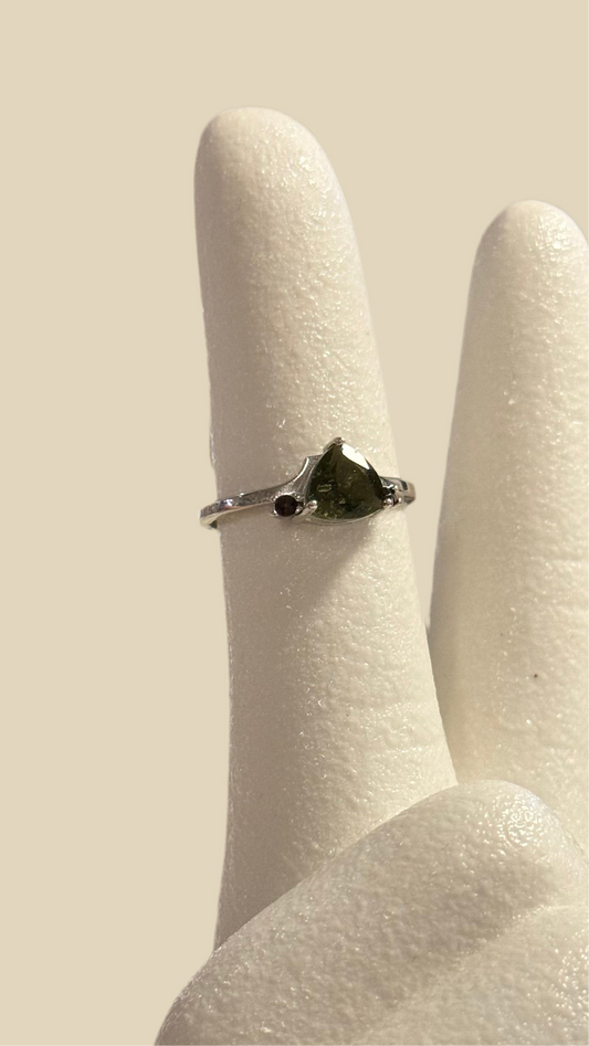 Moldavite Ring