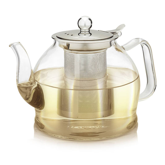 Teabloom Dublin Glass Teapot With Removable Infuser: 27 OZ