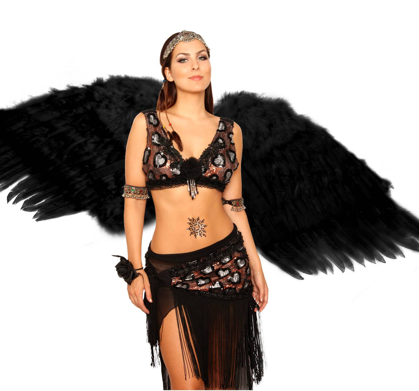 Angel Wing - Adult 36in x 31in: White or Black