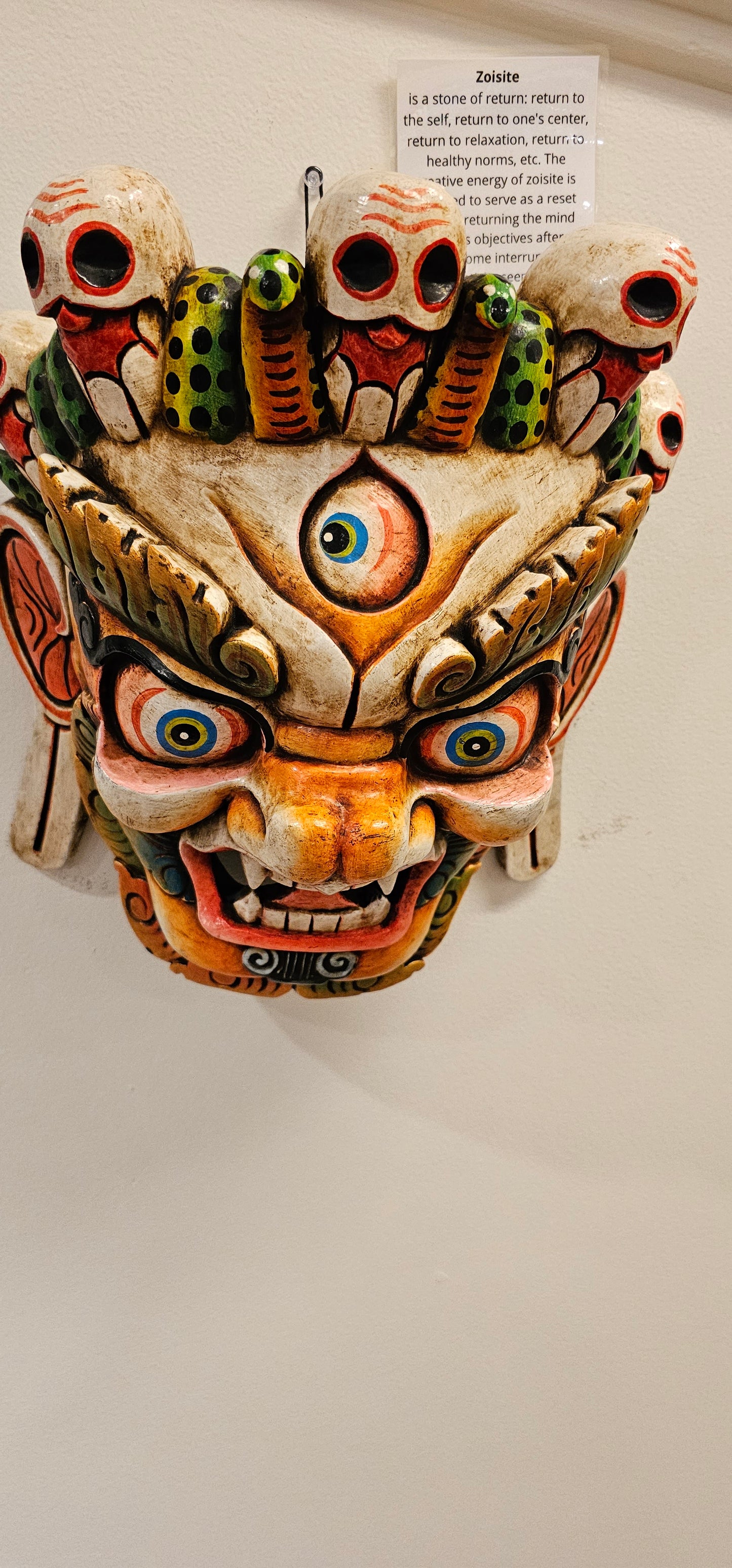 Wooded Mask- Elephant or Wild Man- Made in Nepal