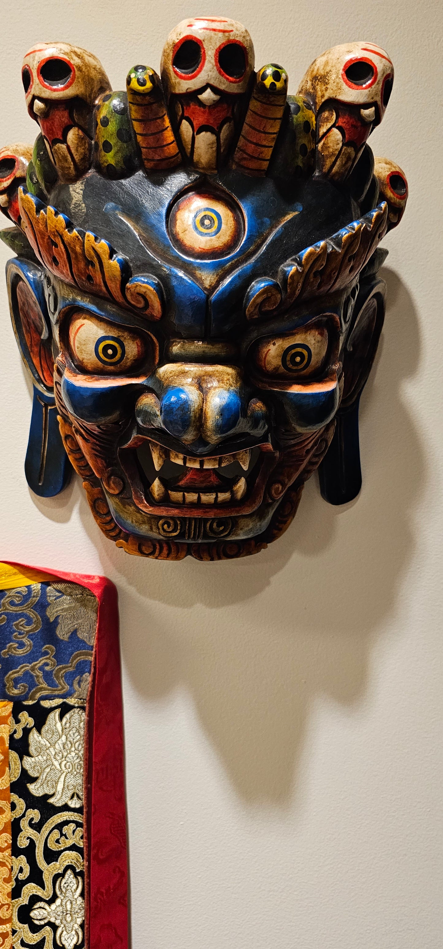 Wooded Mask- Elephant or Wild Man- Made in Nepal