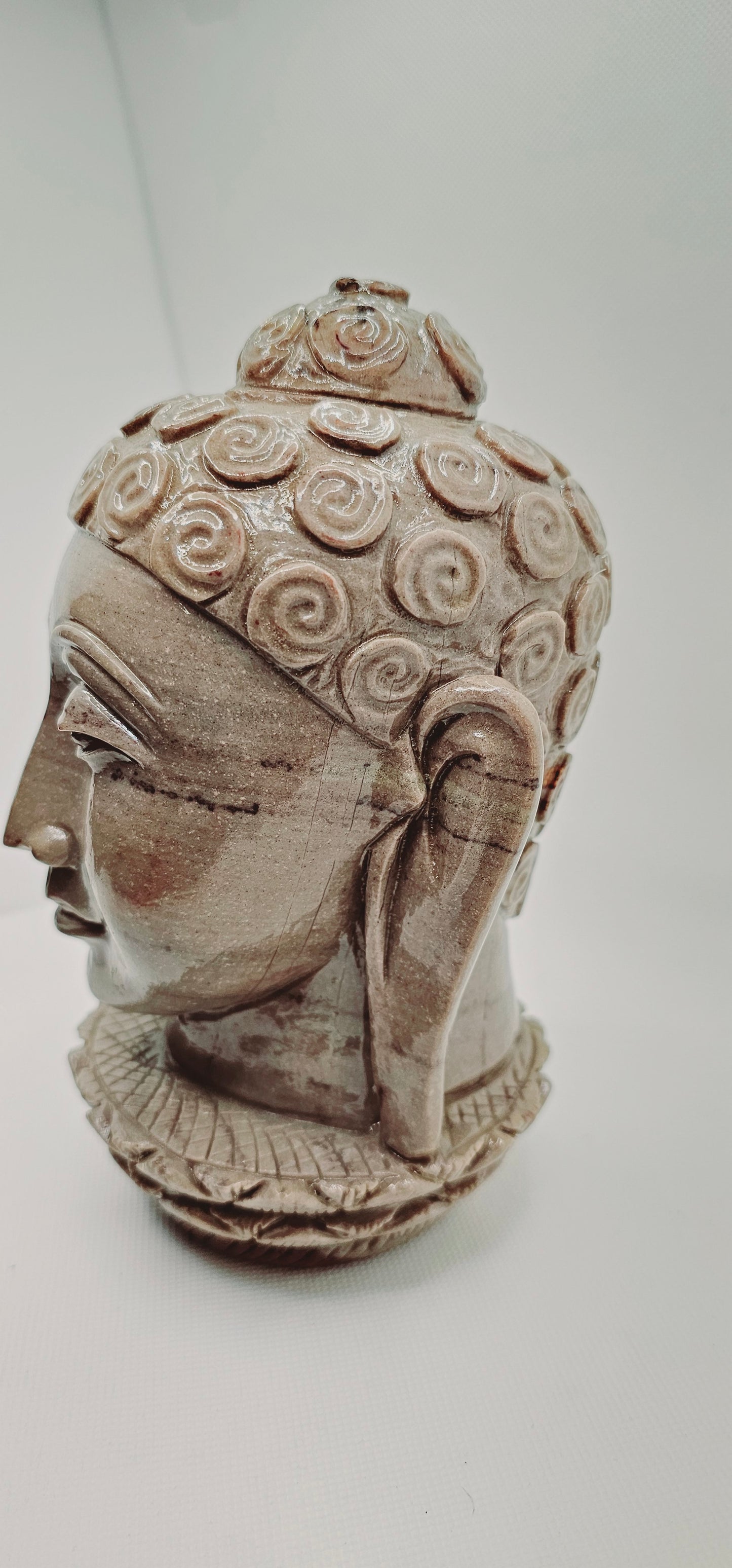 Shiva Lingham Buddha Head