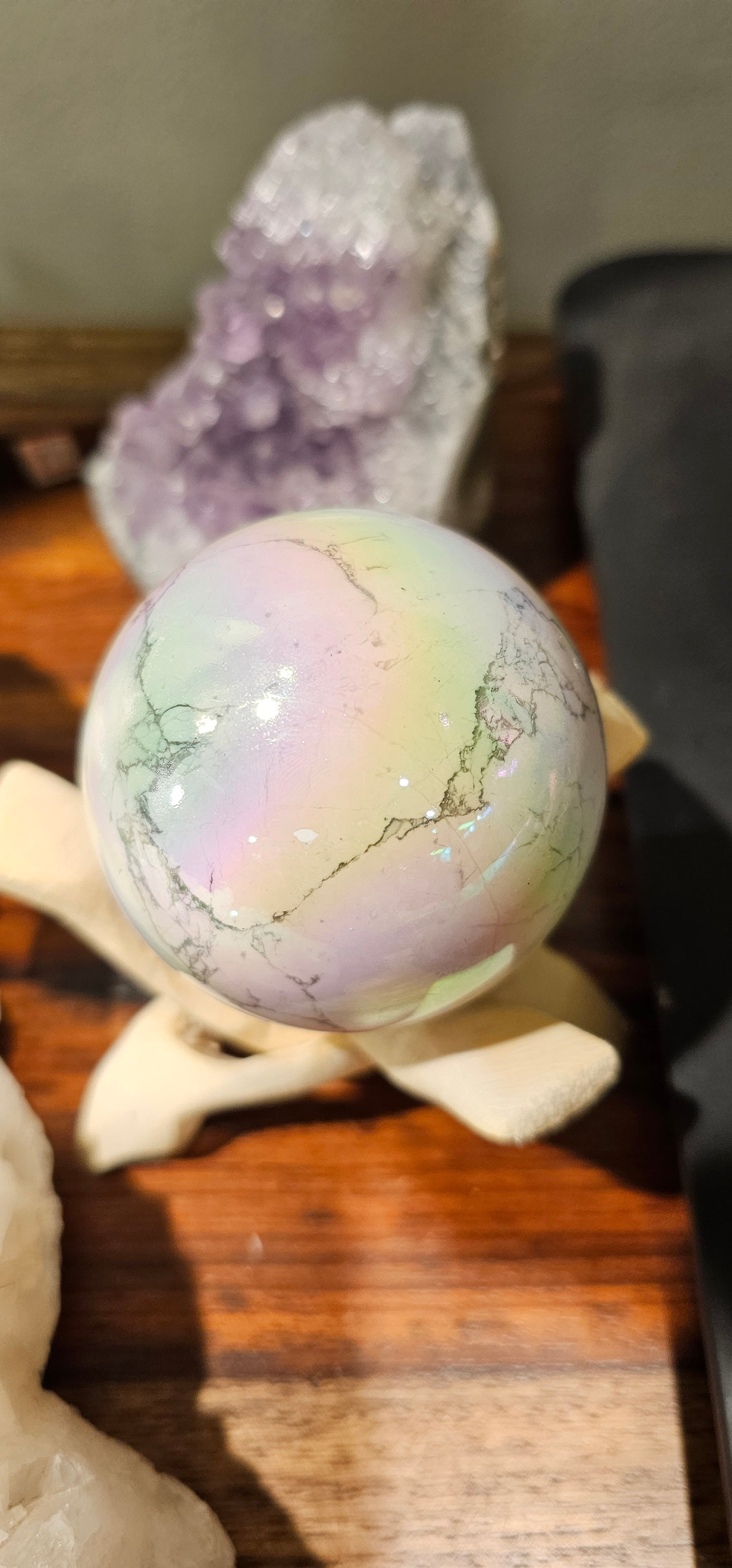 Howlite Aura Sphere