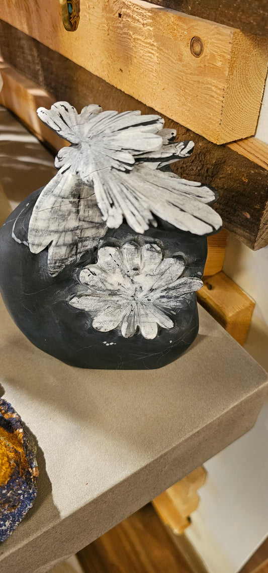 Chrysanthemum Carved Stone