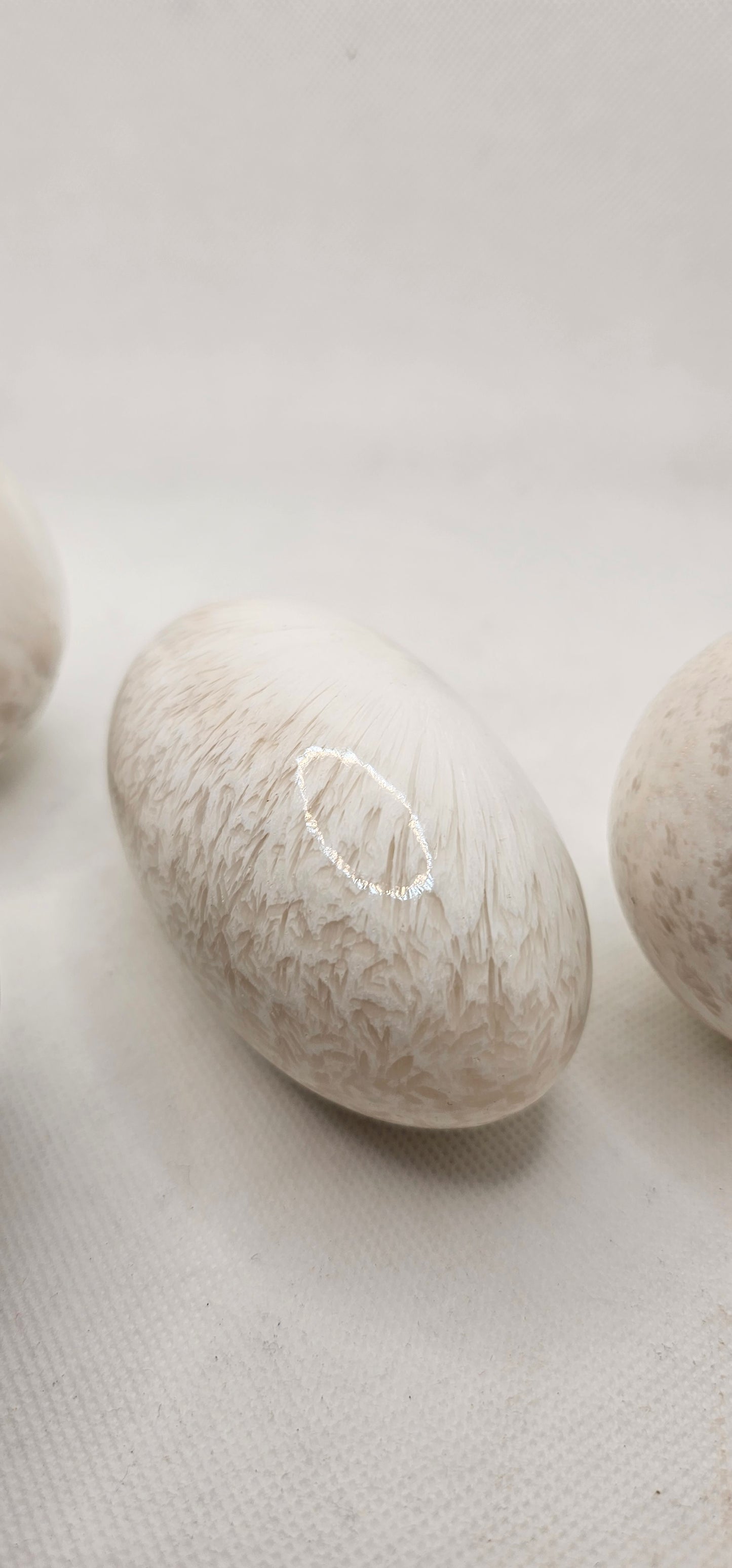 Scolecite Sphere or Oval Stone or Flower Agate