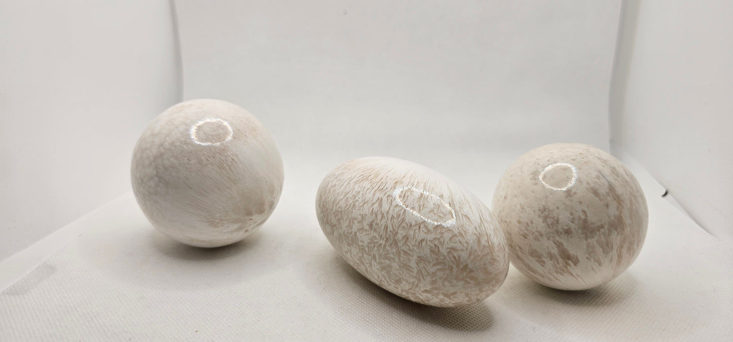 Scolecite Sphere or Oval Stone or Flower Agate