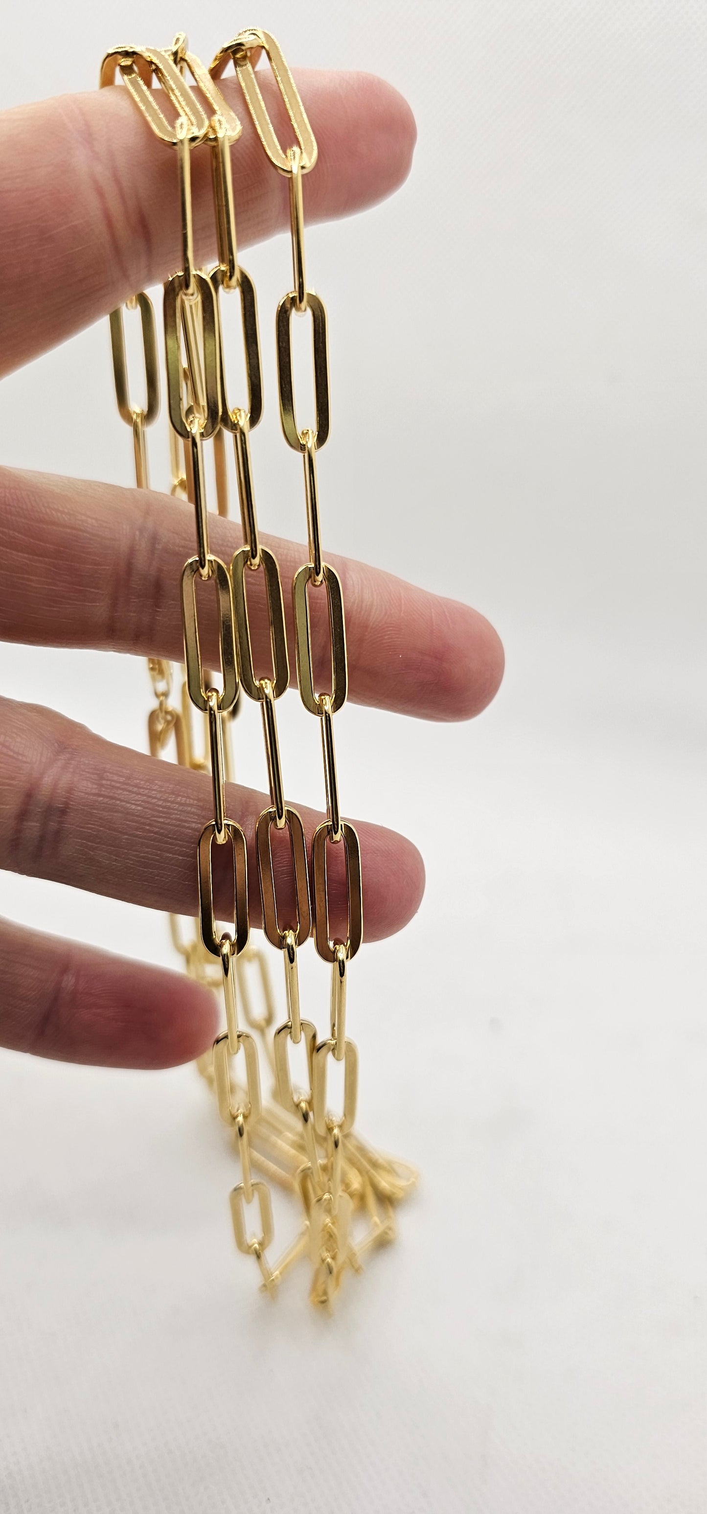 Gold Chain Link Necklace- 16 Inches