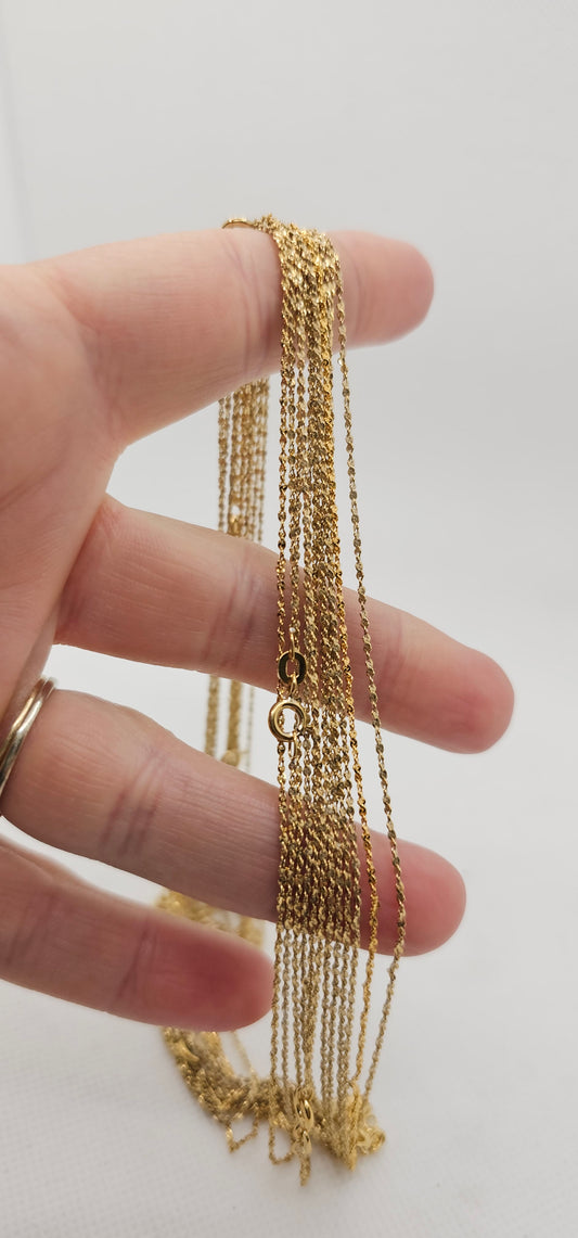 Gold Dainty Necklace- 14 Inches