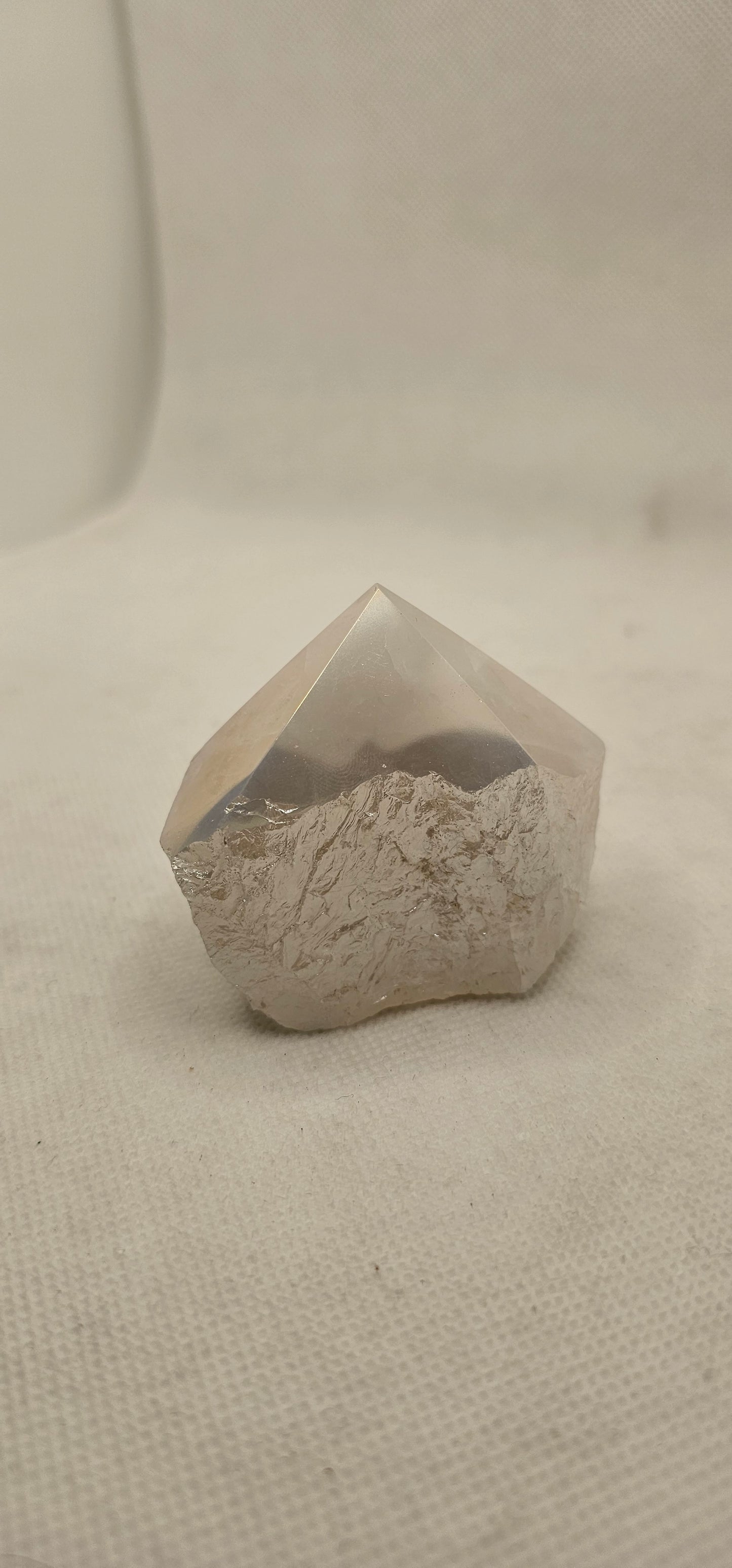 Rose Quartz Aura Polished Top (Small)