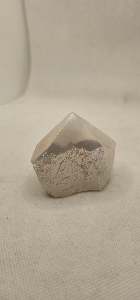 Rose Quartz Aura Polished Top (Small)