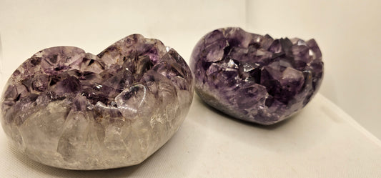Amethyst Hearts- Druzy Points (Medium)