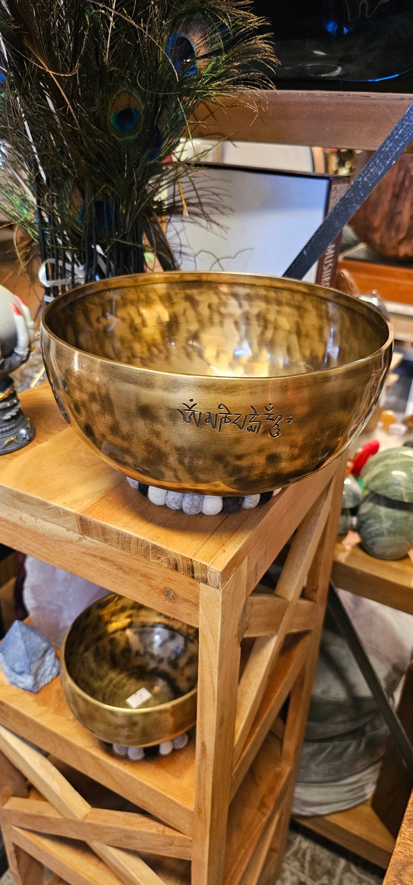 Carved Tibetan Bowl 8.5"