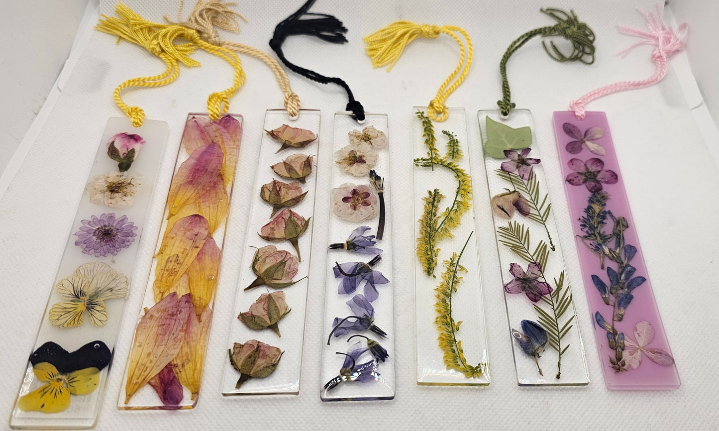 Wildflower Book Marks Made of Resin- Made in Montana