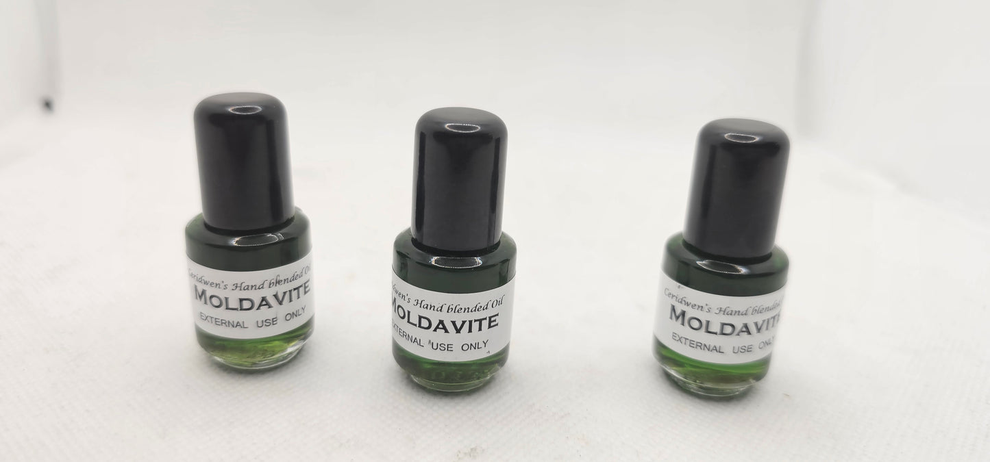 Moldavite Oil For Transformation, Celestial Connections