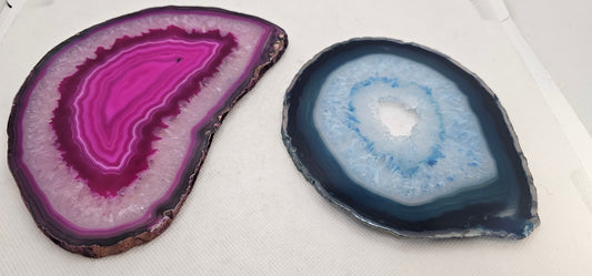 Sliced Agate Pink or Blue Varieties