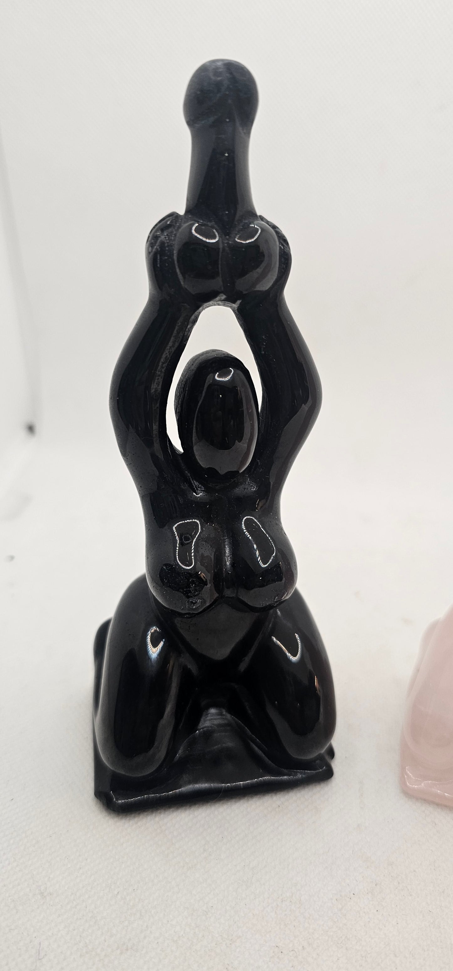 Goddess with Penis overhead in pose