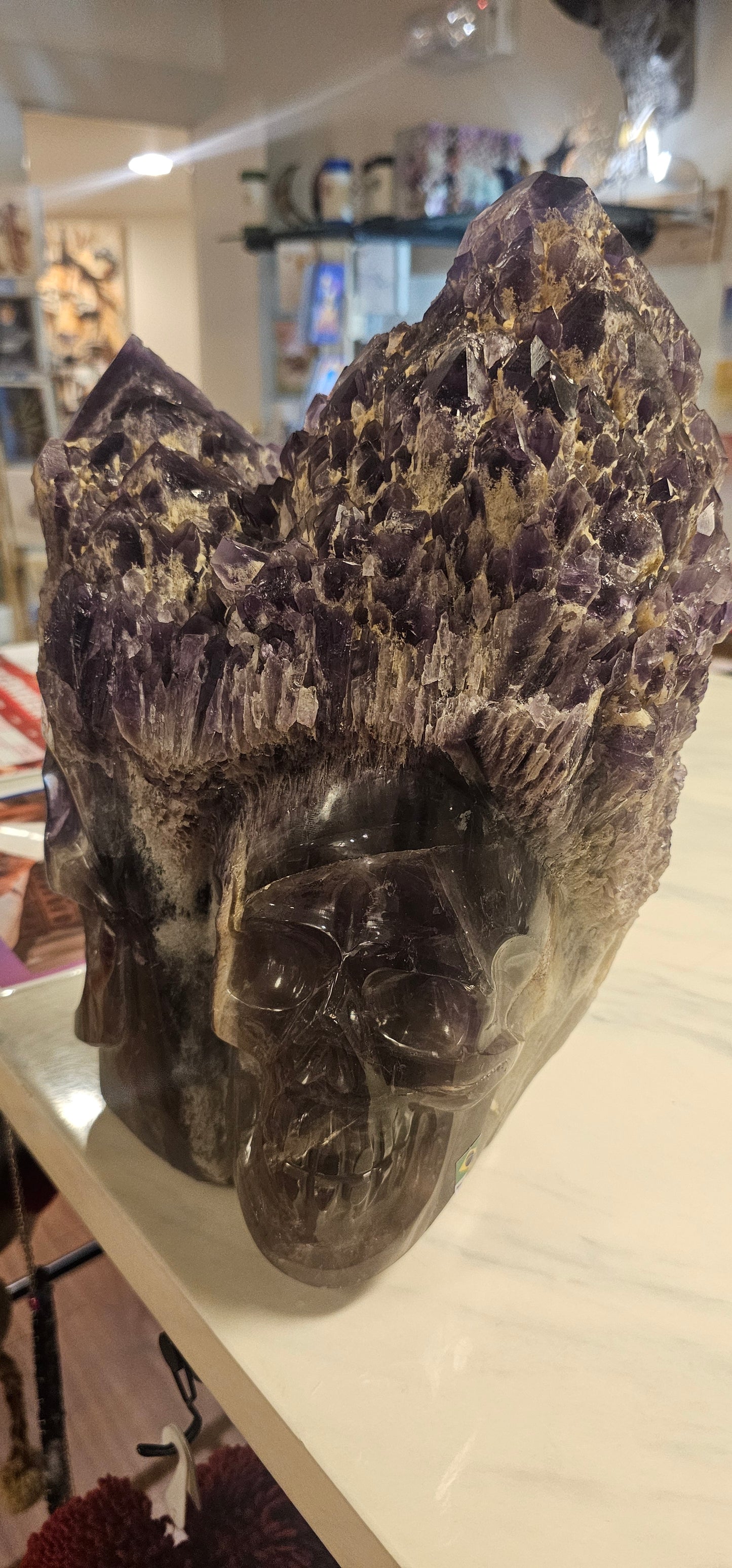 Amethyst Skull Carvings