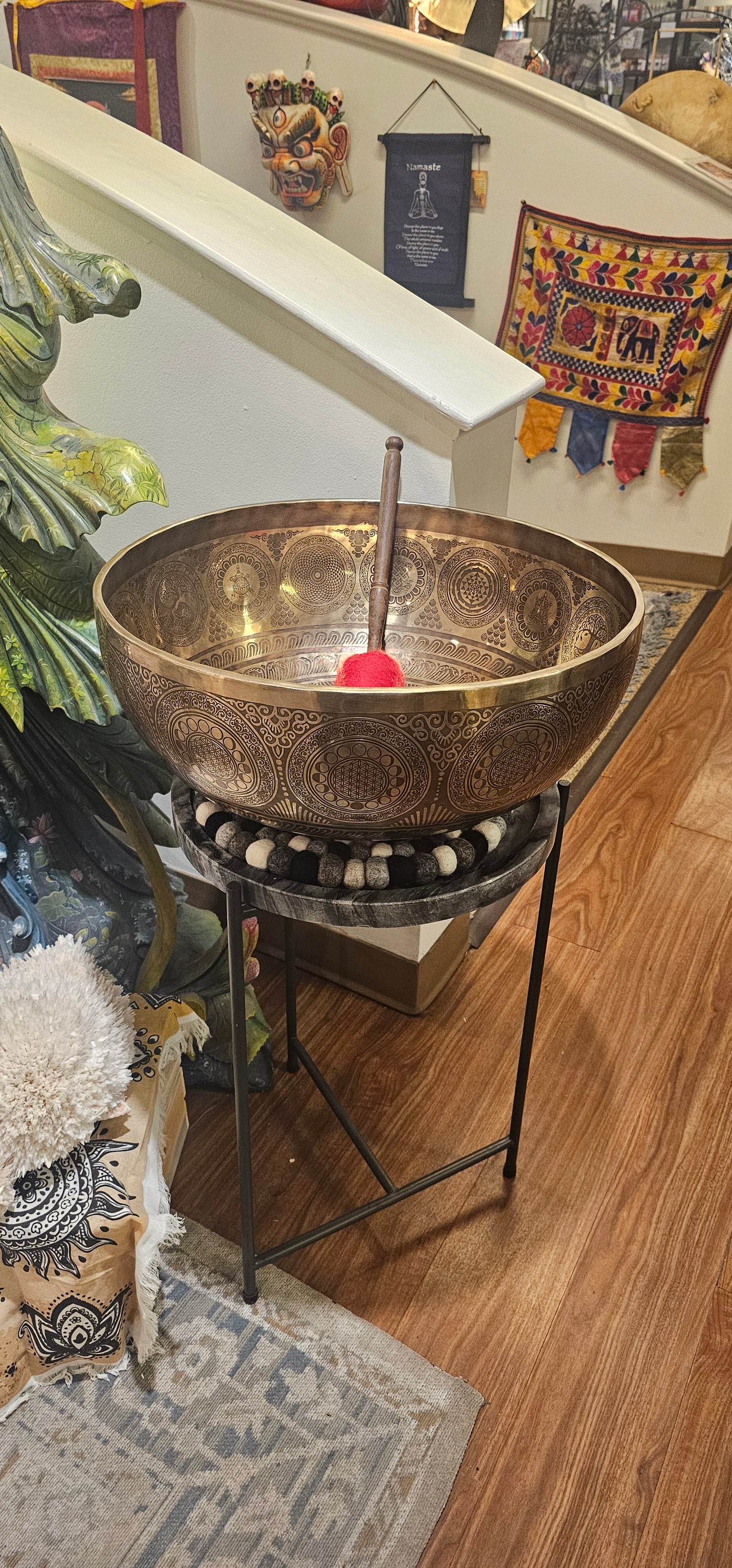 Etched Himalayan Mother Bowl 20"