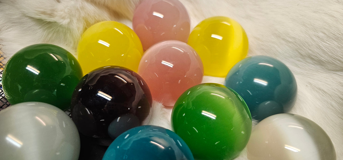 Glass Spheres Approx 2 Inches- various colors