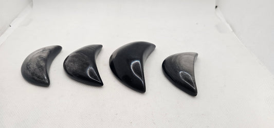 Rainbow Obsidian Half Moon 1/2 Palm Size