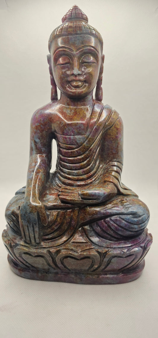 Ruby in Kyanite Seated Buddha