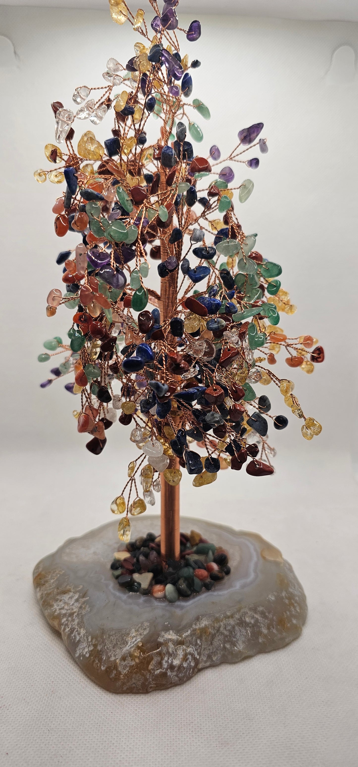 Gemstone Tree with Agate Base