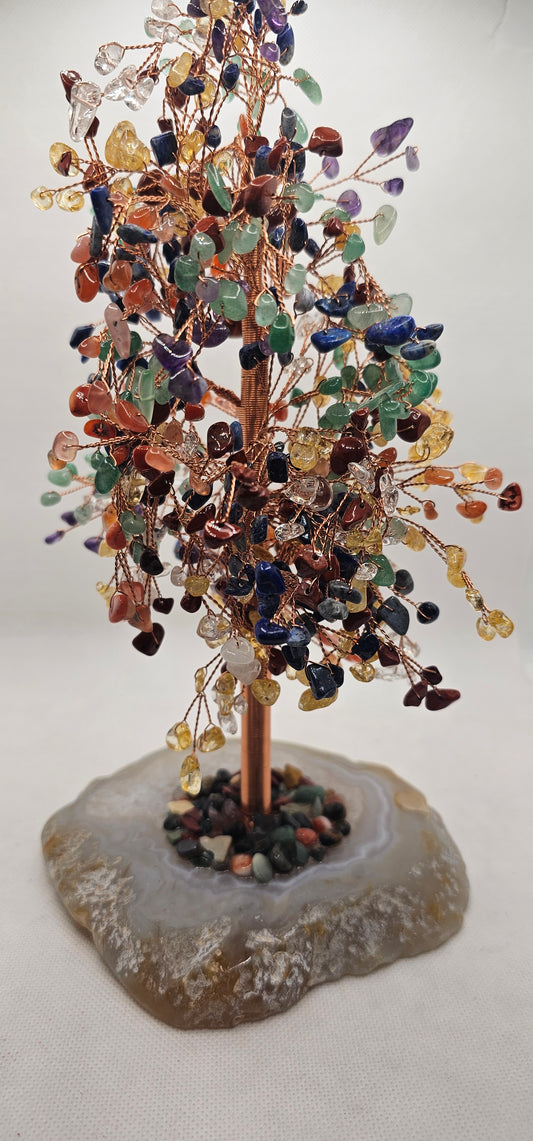 Gemstone Tree with Agate Base
