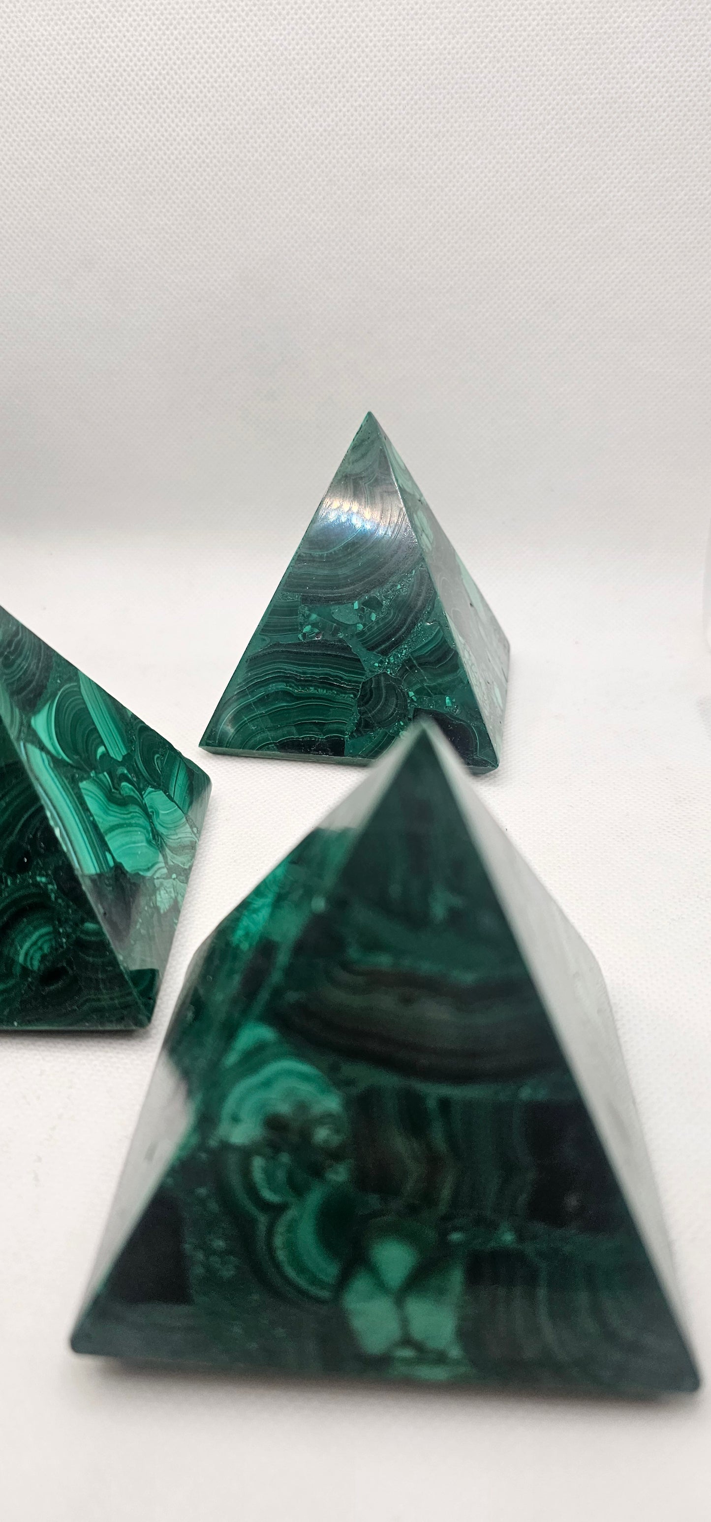 Malachite Pyramids (Large)