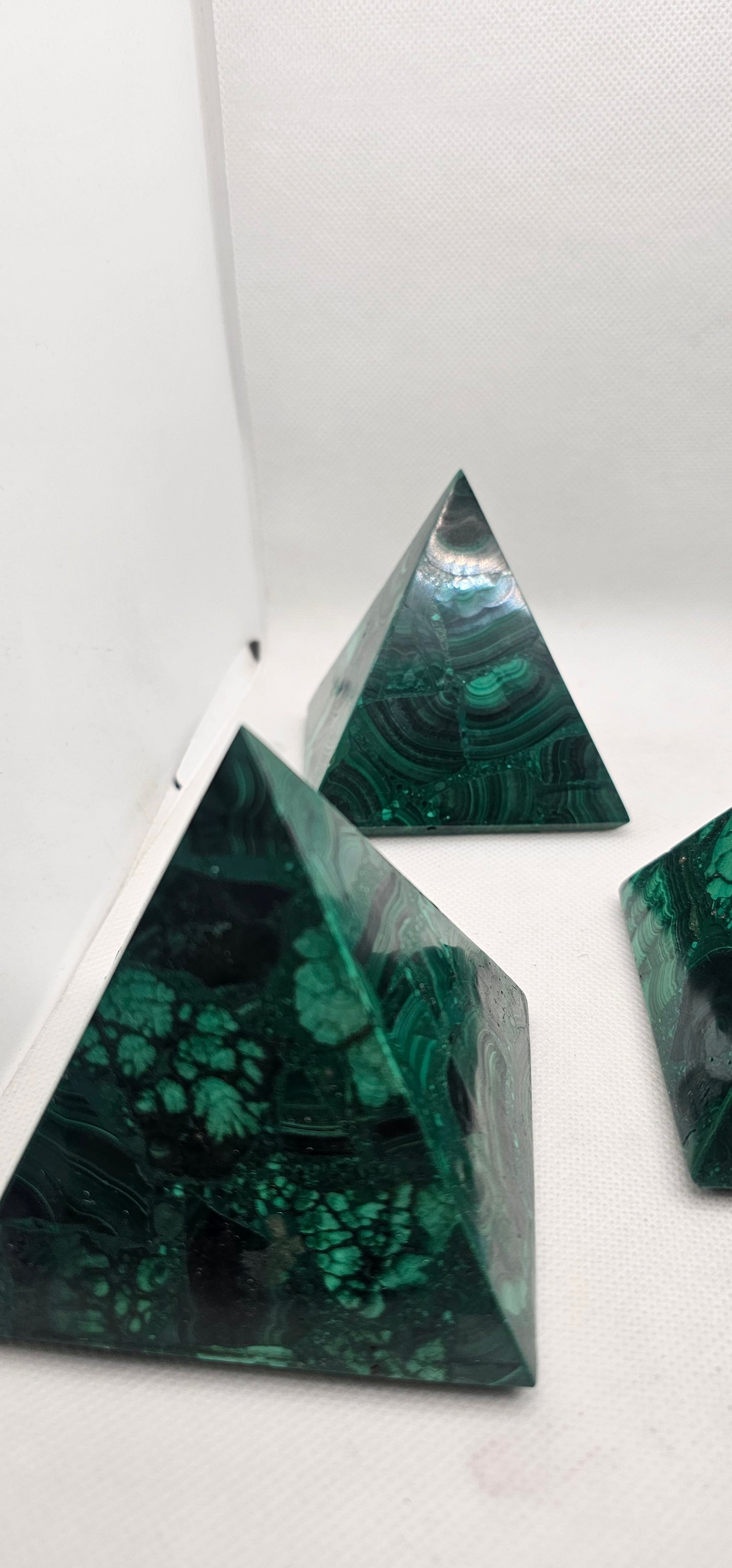 Malachite Pyramids (Large)