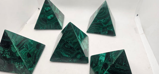 Malachite Pyramids (Large)