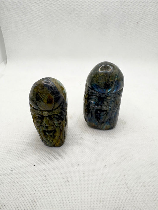 Long Life Buddha Labradorite Small