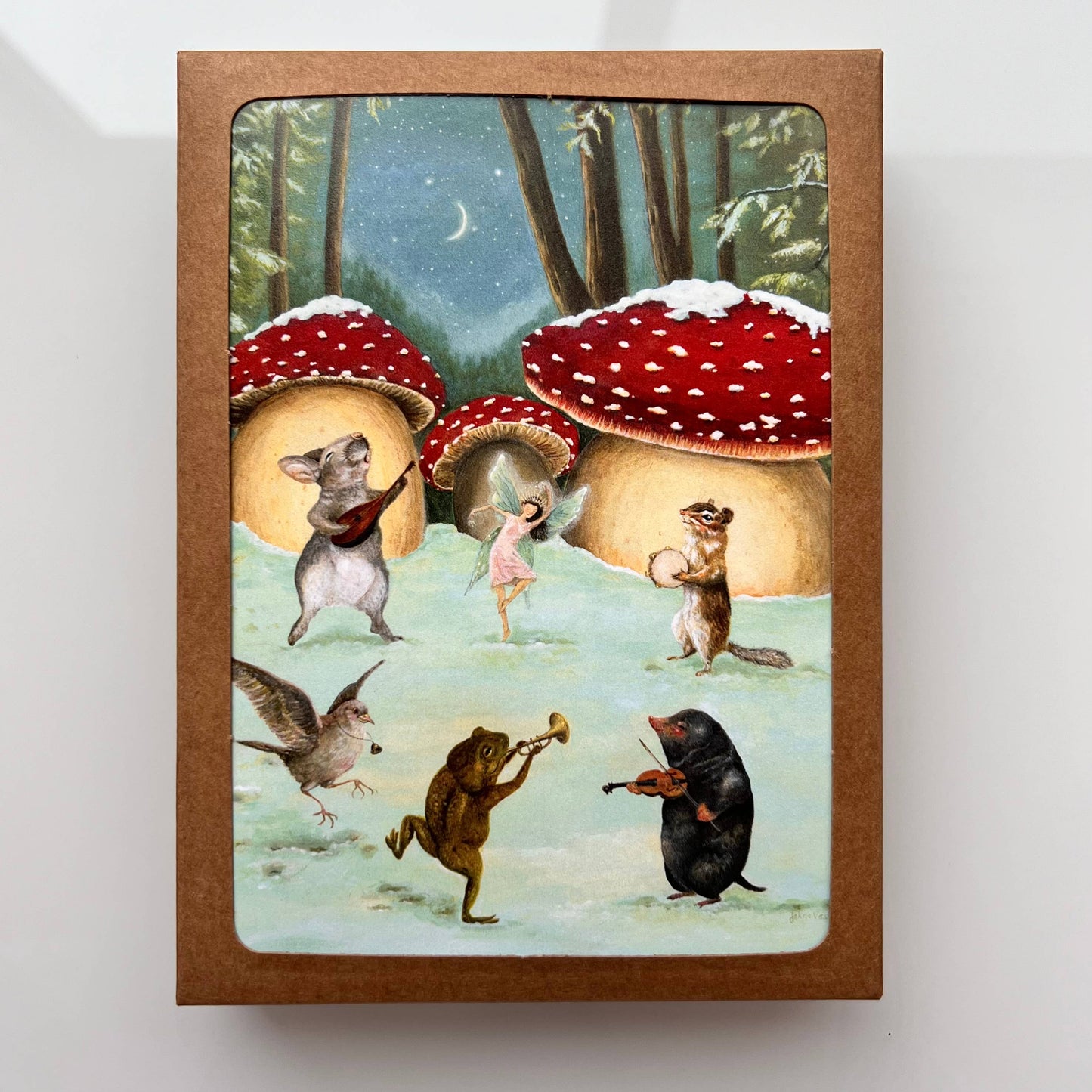 "Miidnight Melodies" Boxed Holiday Cards / Sets of 6 or 12 : Set of 12
