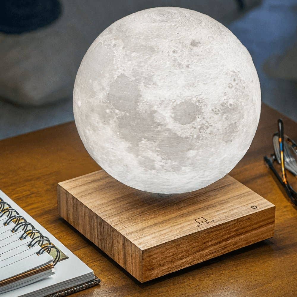 Levitating Moon Lamp: Light Brown