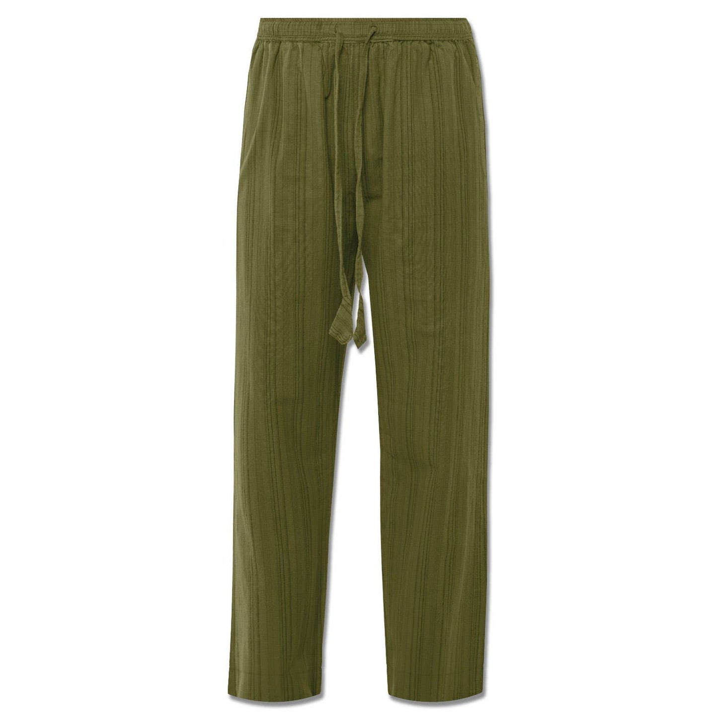 Striped Hippie Pants - Spirit Sage: MD