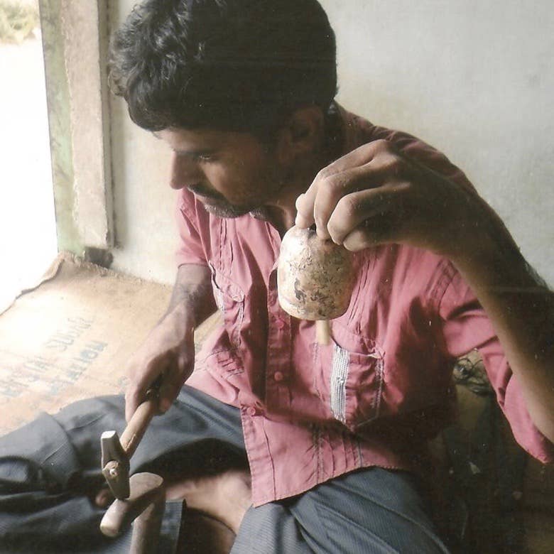 Zommer Chime, Bronze Hand-tuned Garden Wind Chime, India