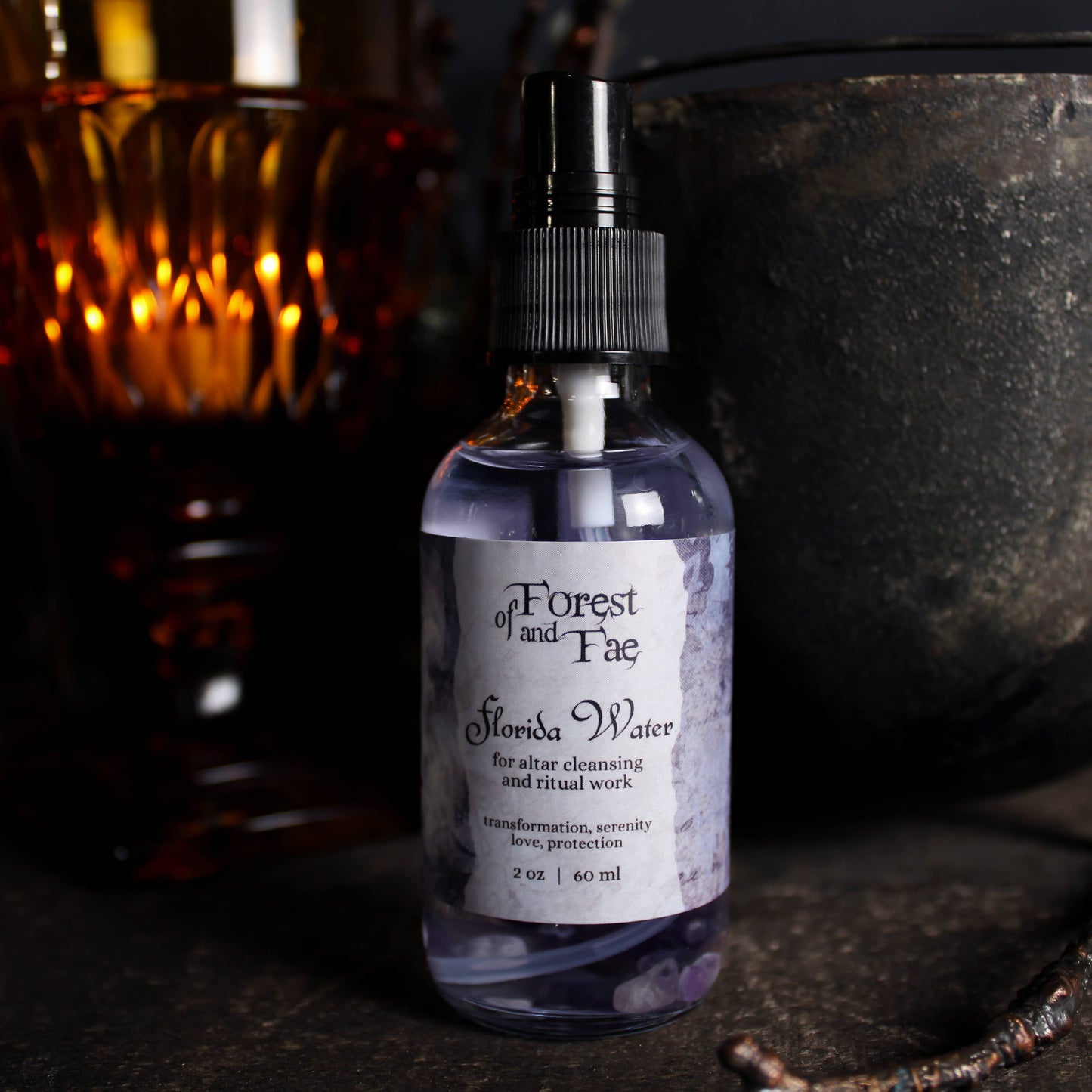 Botanical Florida Water • Crystal Infused • Witchcraft