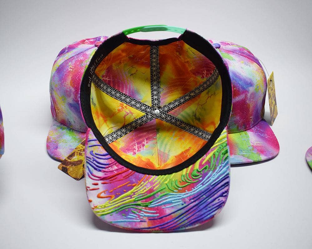 Marbleized Madness Limited Edition Flat Brim Hat: Regular & XL