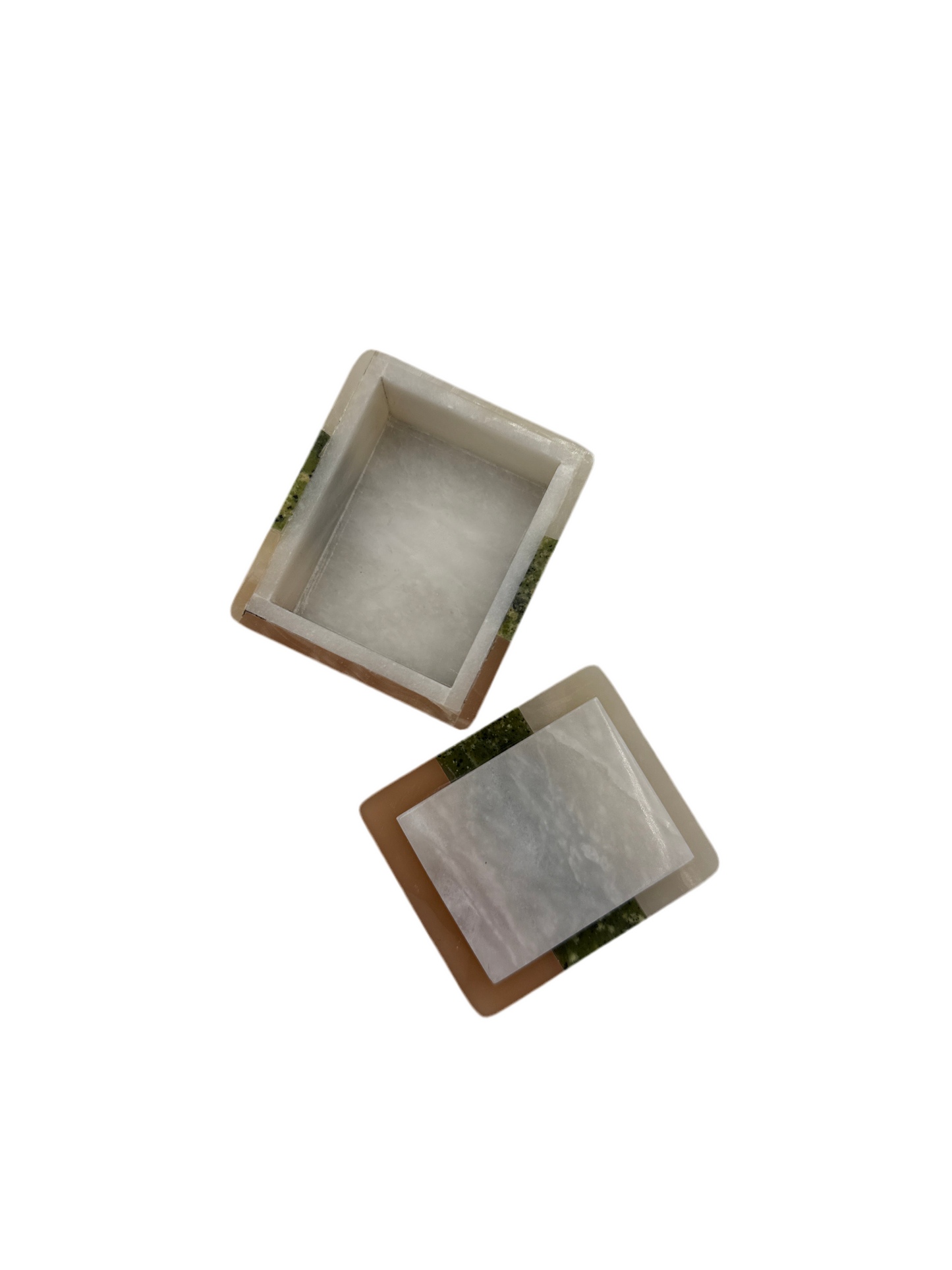 Box with Lid Various Stone Small