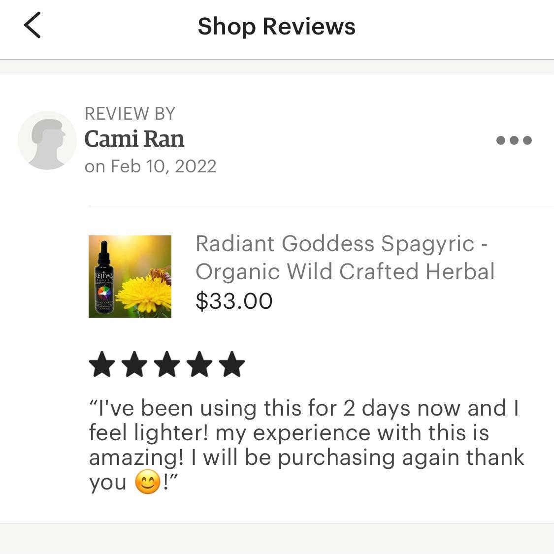 Radiant Goddess Spagyria: Woman's Tonic Herbal Tincture