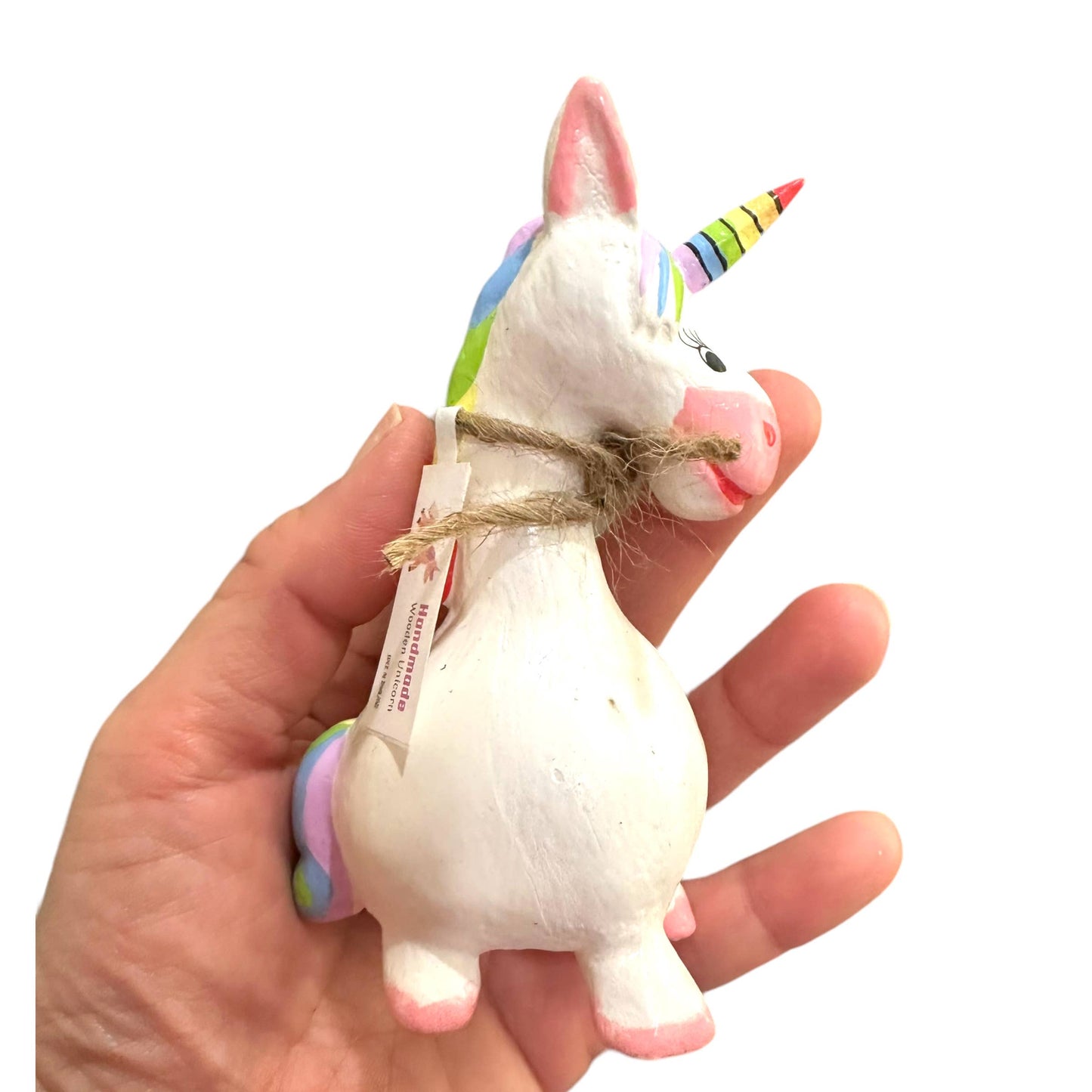 Handmade wooden unicorn