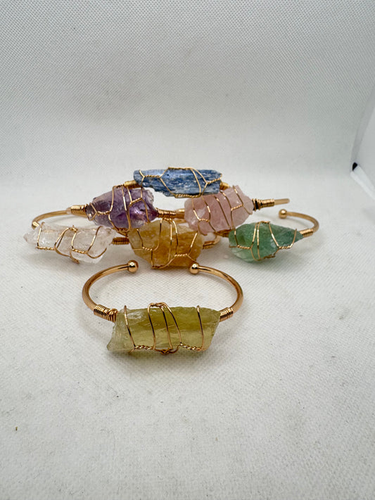 Rough Gemstone Bracelet Various
