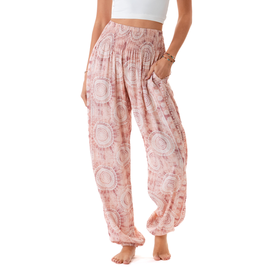 Baja Harem Pants with Pockets: Tall S, M, L/XL