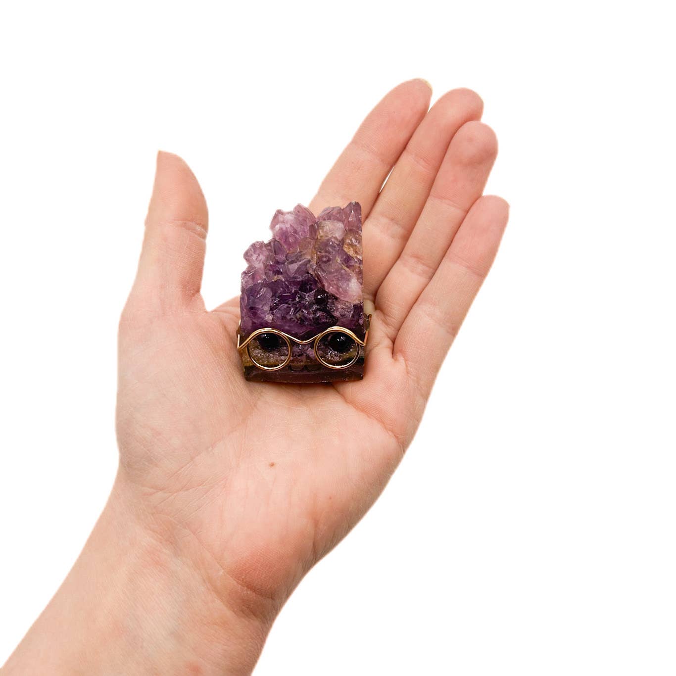 "Peepers" Pet Rock with Glasses