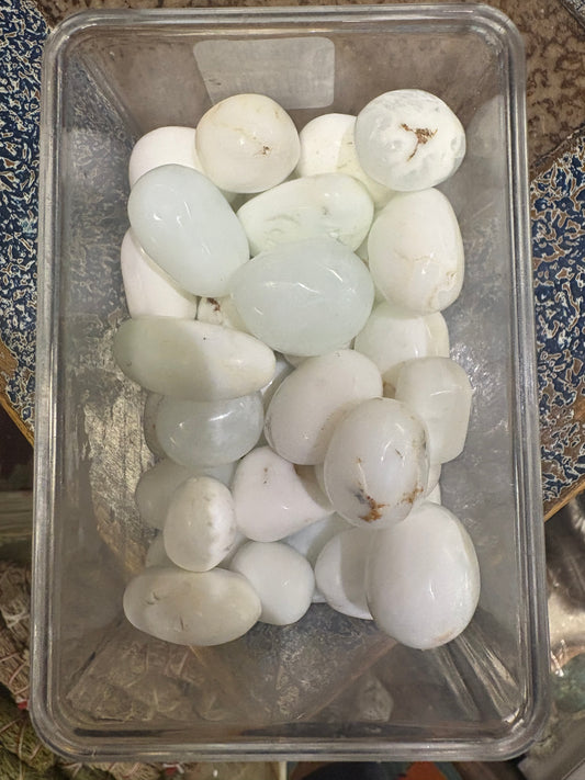 White Jade Tumbled