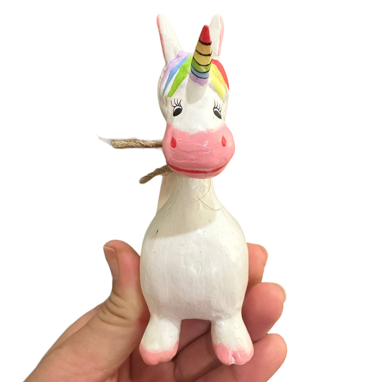 Handmade wooden unicorn